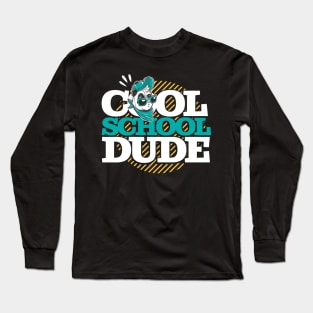 Cool School Dude Panda Long Sleeve T-Shirt